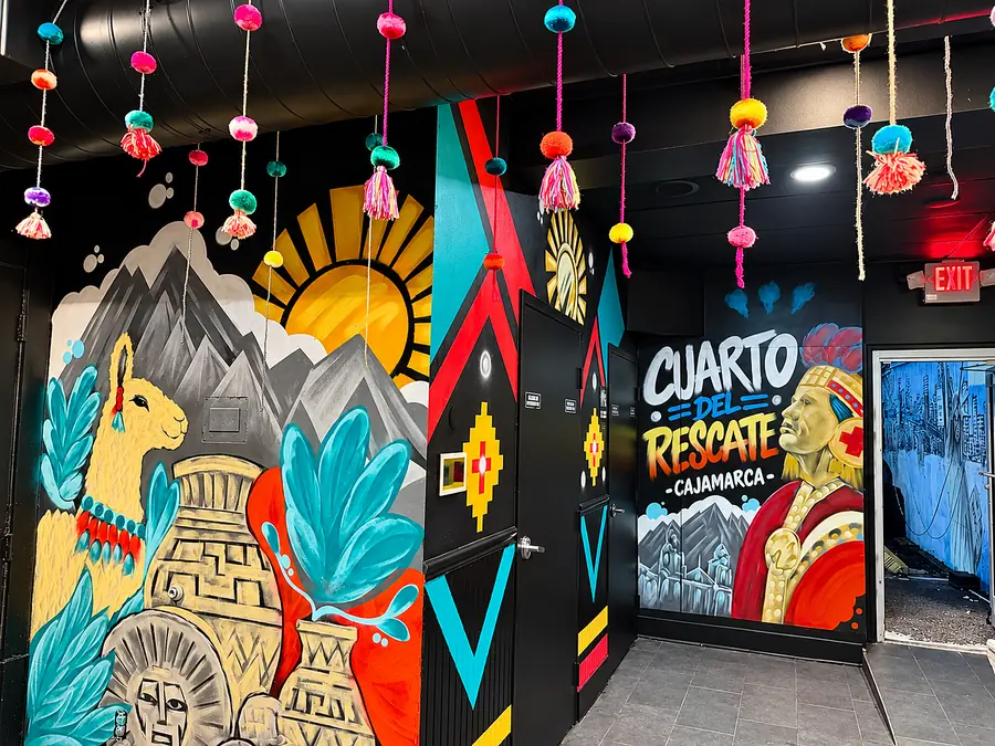Cuarto del Rescate, Cajamarca mural
